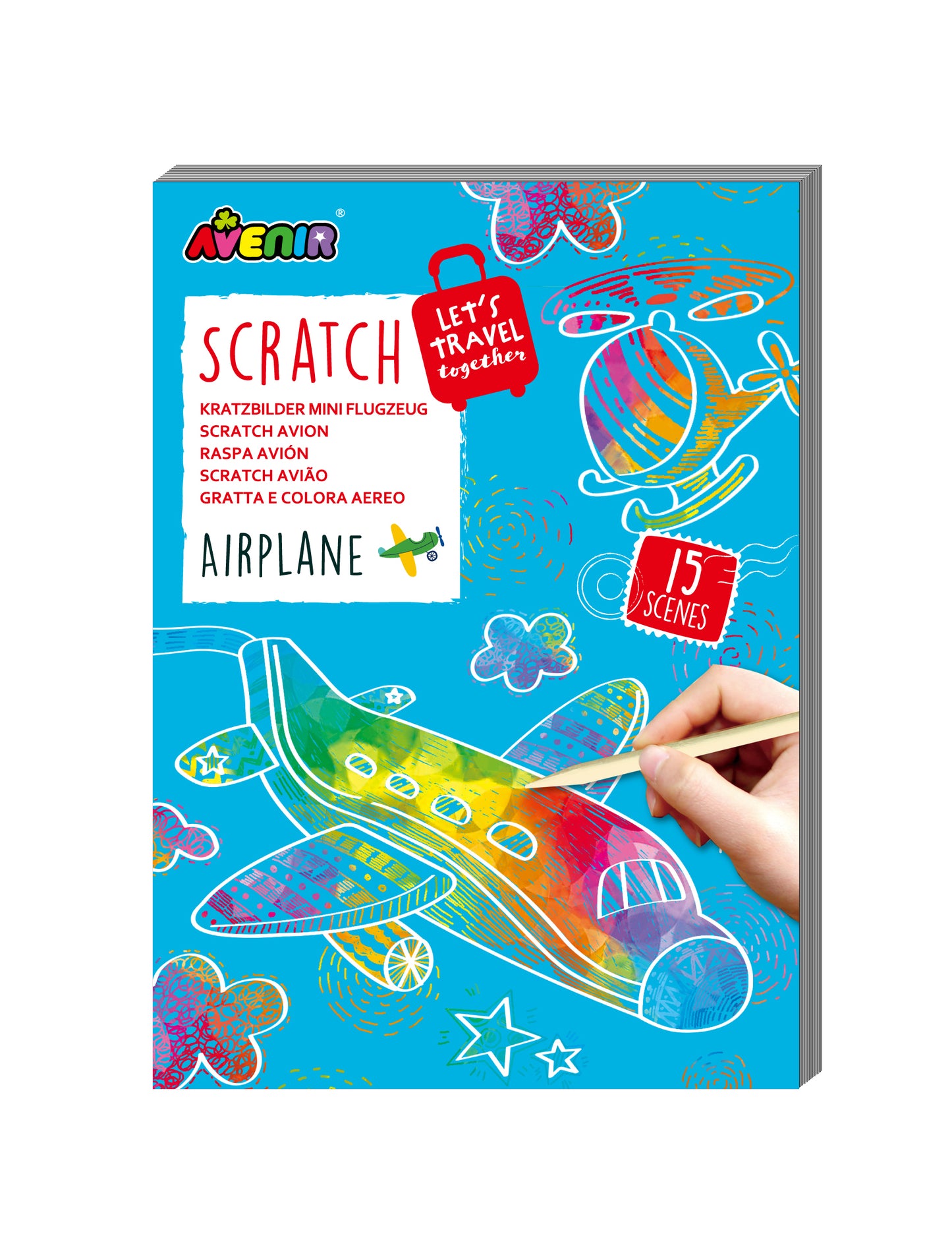 Mini Scratch Book Airplane