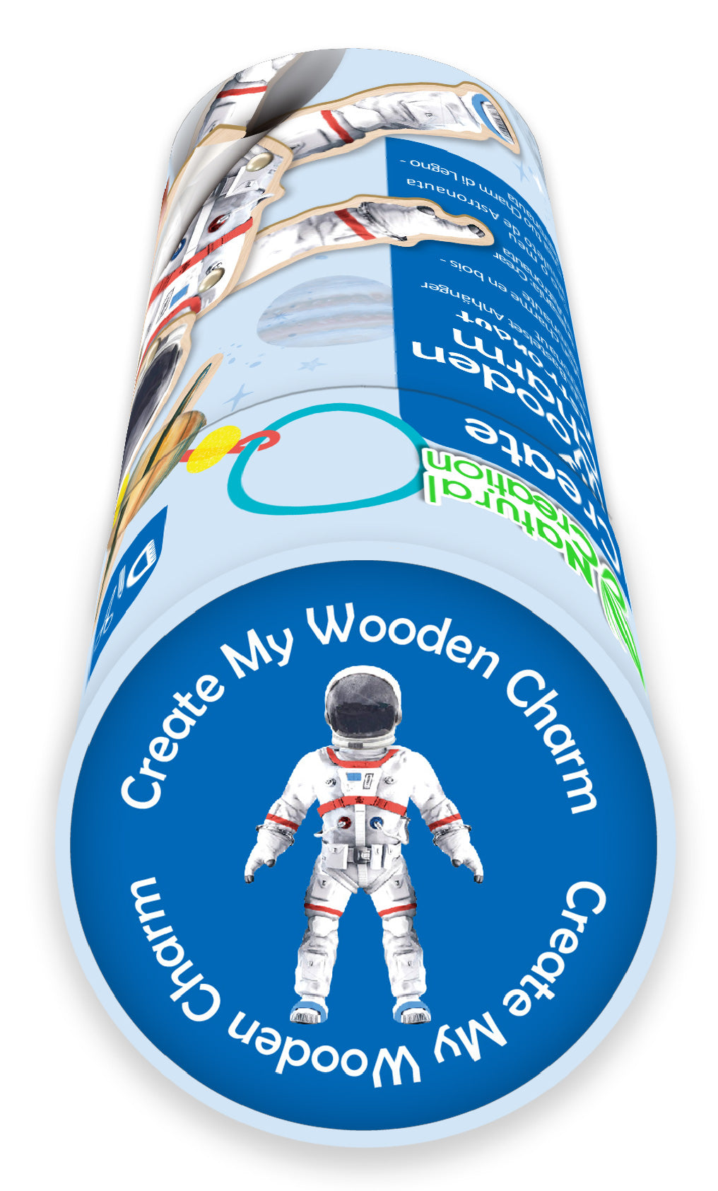 Create My Wooden Charm Astronaut