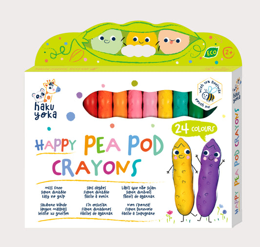 Happy Pea Pod Crayons 24 Colours