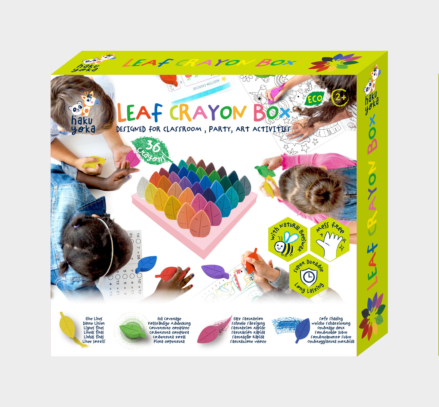 36 Colour Leaf Crayon Pack