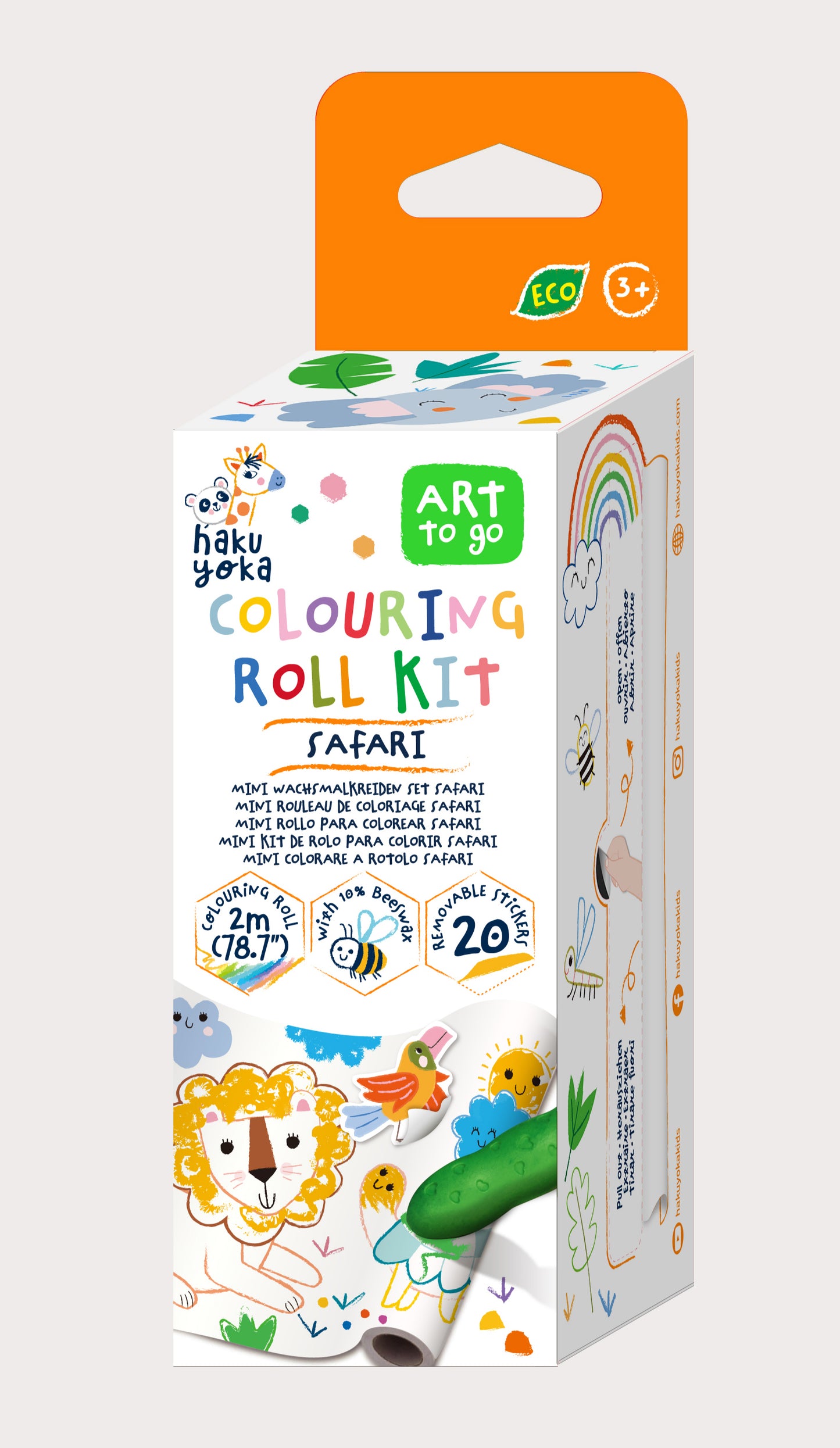 Mini Colouring Roll Kit Safari