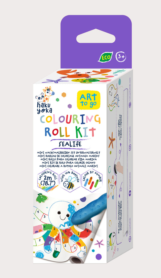 Mini Colouring Roll Kit  Sealife