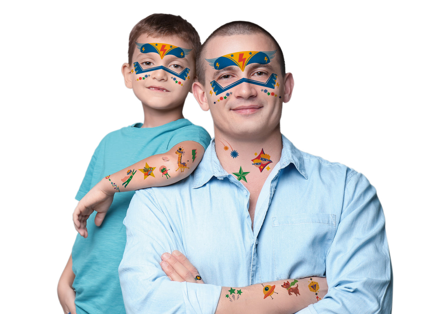 Face Sticker and Tattoos Superheroes