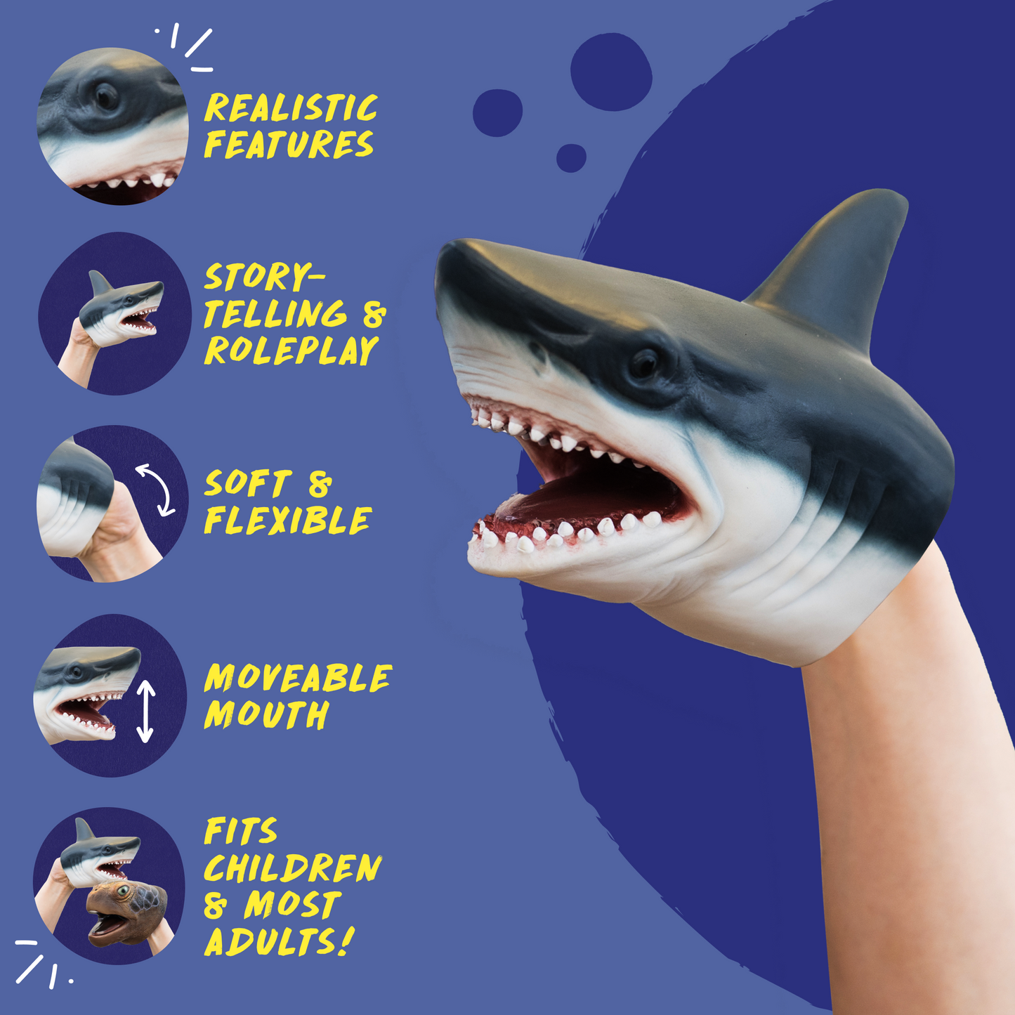 Wild Thingz Hand Puppet - Shark