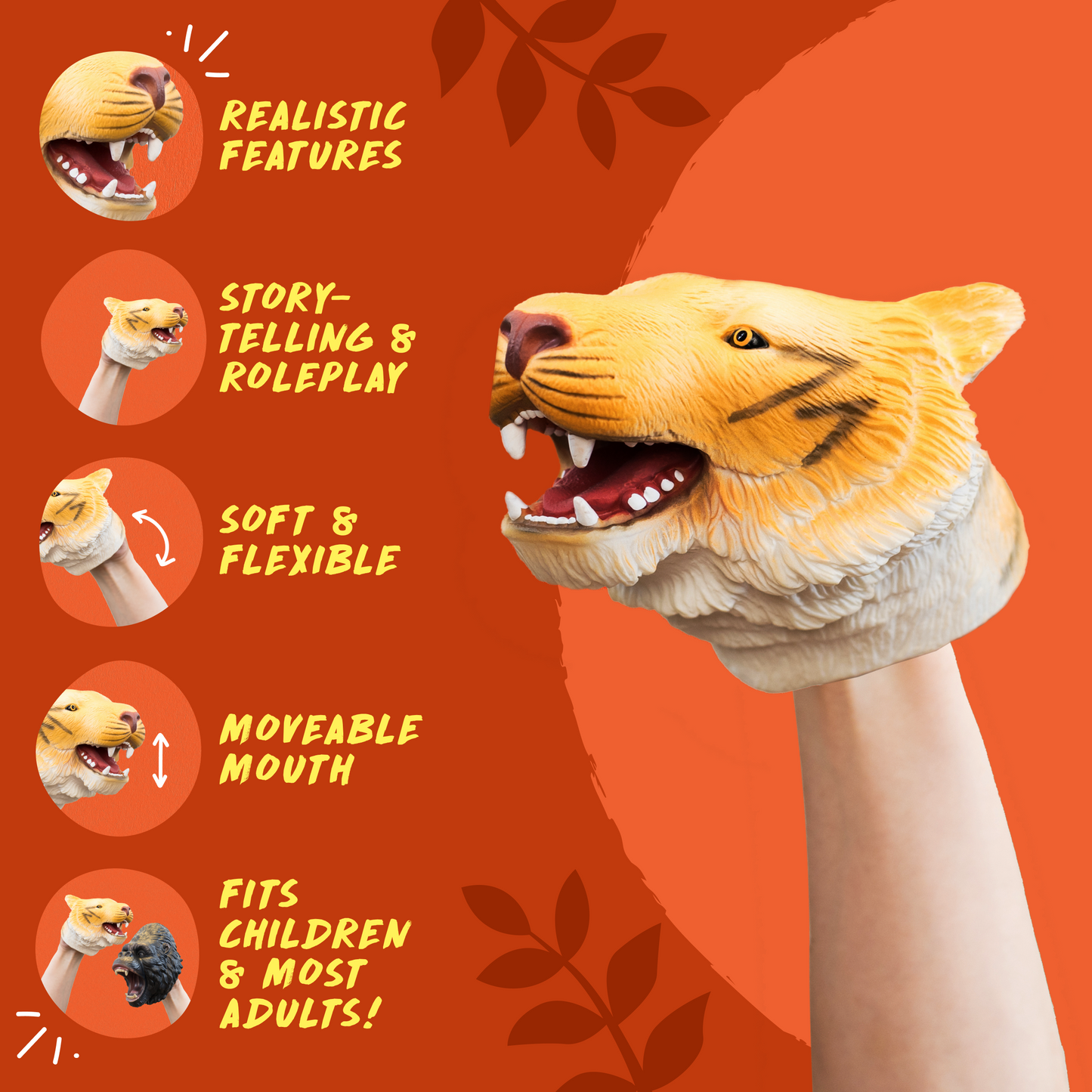 Wild Thingz Hand Puppet - Tiger