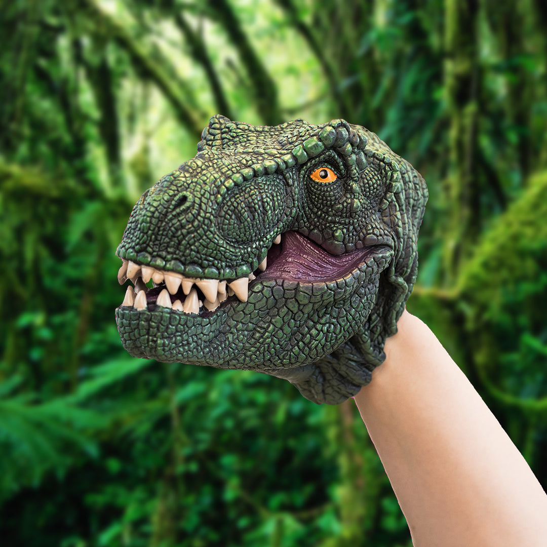 Wild Thingz Hand Puppet - Trex - Green